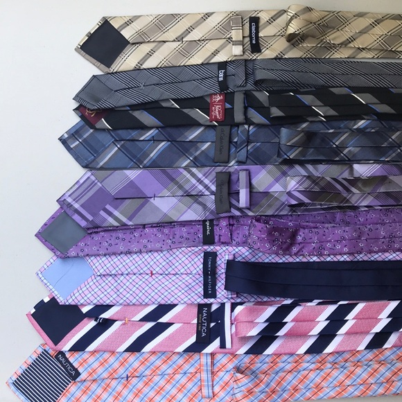 Men’s mixed lot of designer brand ties (9 pieces) - Picture 2 of 5